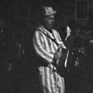 merrymakers in street