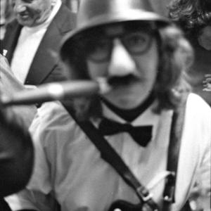 accordion player in costume