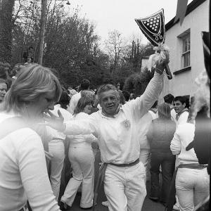 Man teasing the Old Oss and people around