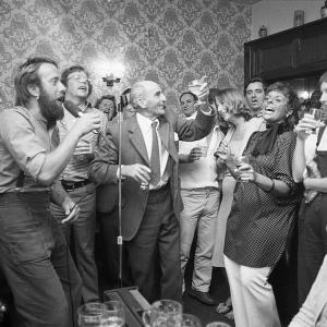 People singing in The Ship pub
