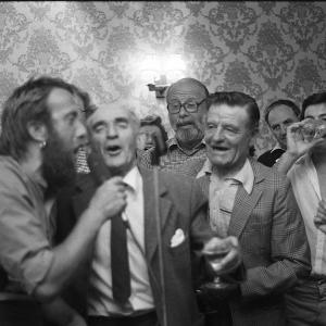 People singing in The Ship Hotel