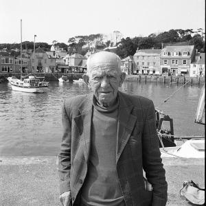 Portrait of man on harbourside