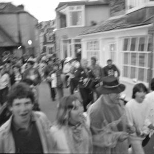 People singing and walking 2