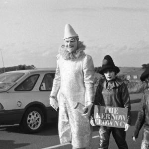 people dressed as clowns