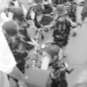 people in parade (blurry)