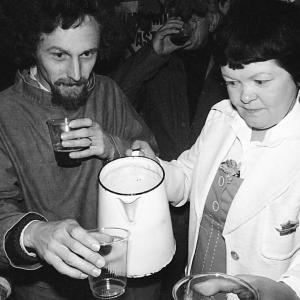 woman with jug of beer