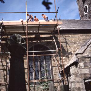 Construction on church