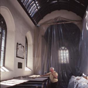 Construction on church