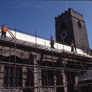 Construction on church