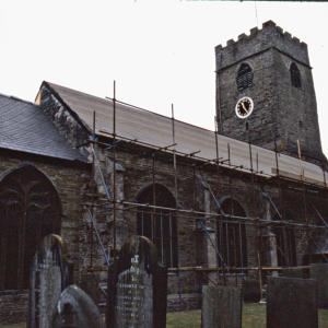 Construction on church