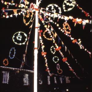 Maypole at night