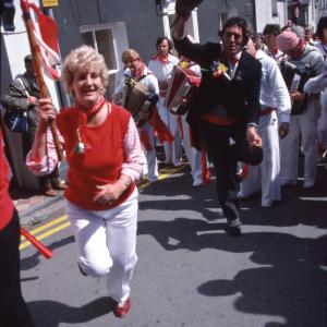 Woman dancing with Master of Ceremonies