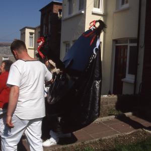 Old Oss in front garden of house