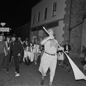 Merrymakers at night 