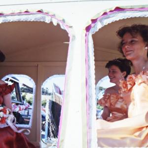 carnival queens in their carriage
