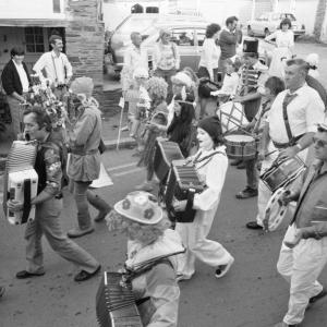 people in parade