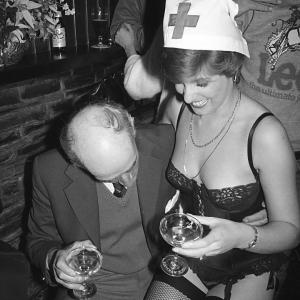 Man with woman in fancy dress