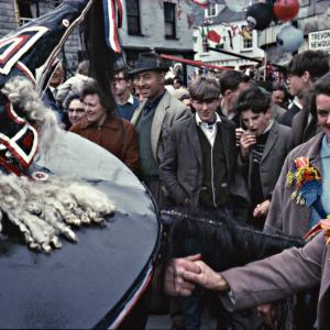 Blue Ribbon Oss shaking hands with Public