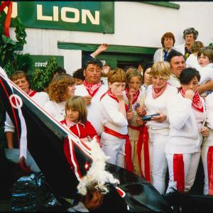 Old Oss party outside Golden Lion pub