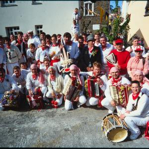 Men from Old Oss posing for group photo