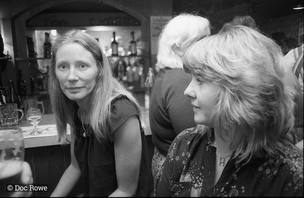 Two women at bar