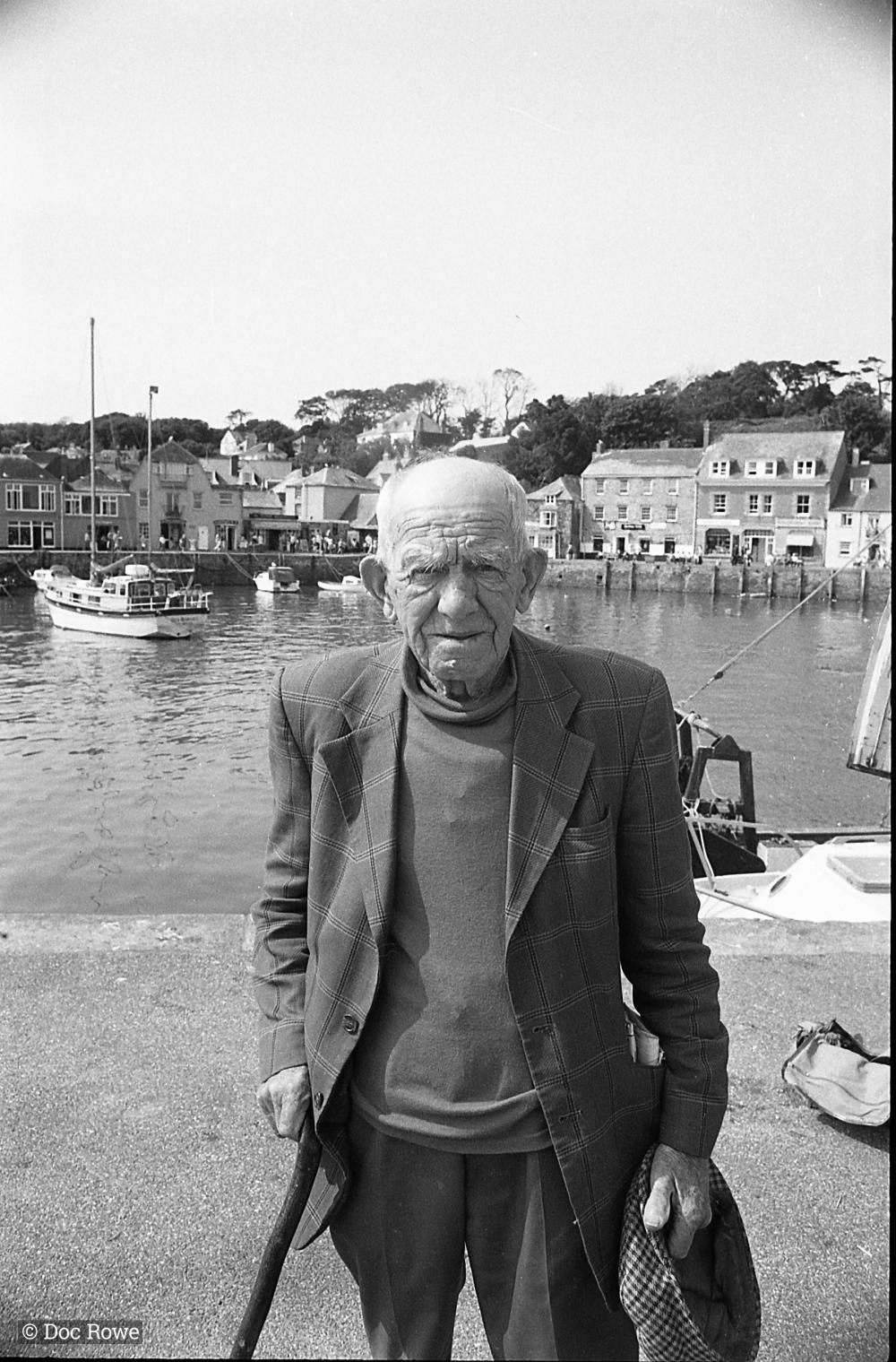 Portrait of man on harbourside