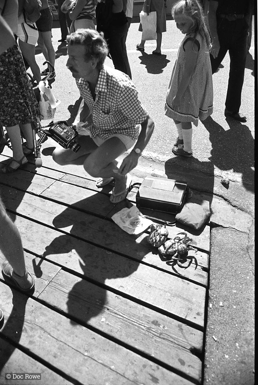 Man with film camera 