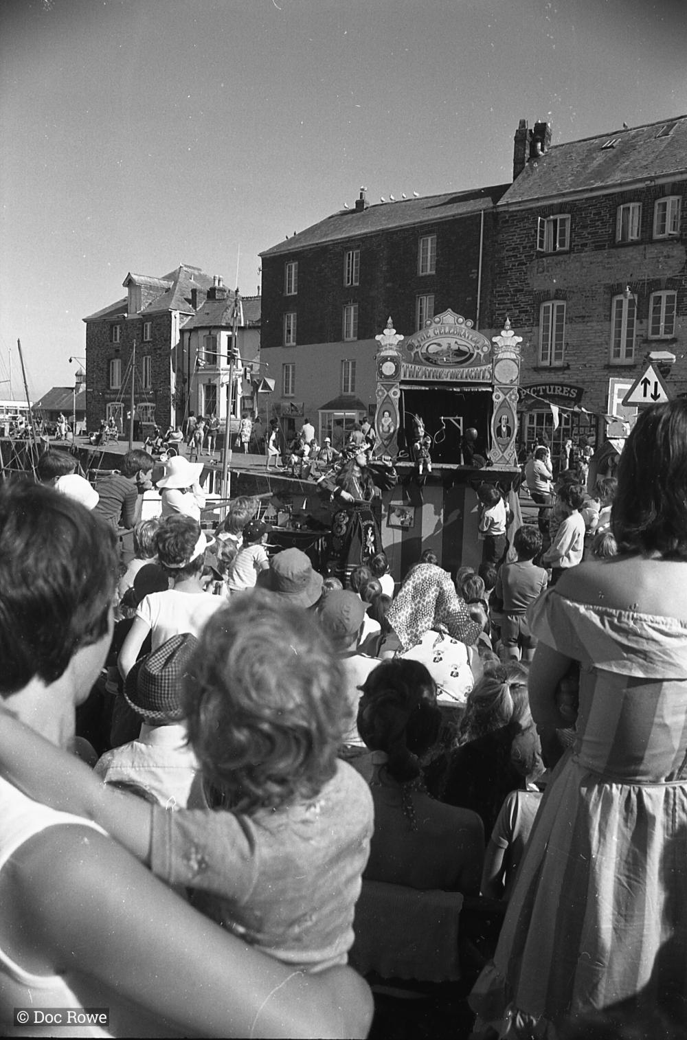 People watching Punch and Judy show 2