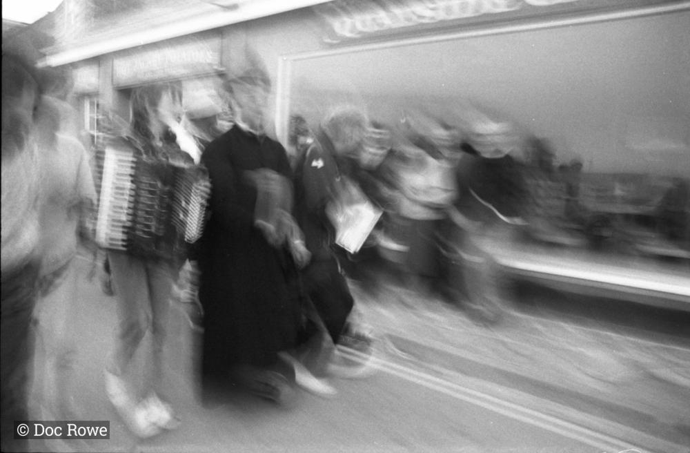 People outdoors (blurred)