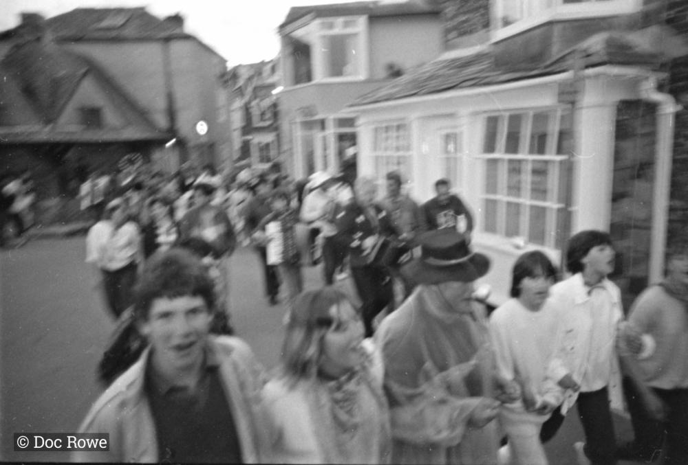 People singing and walking 2