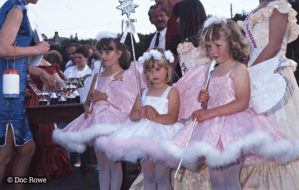 little girl dressed as puppet