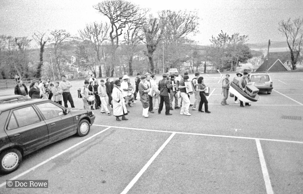 parade in car park
