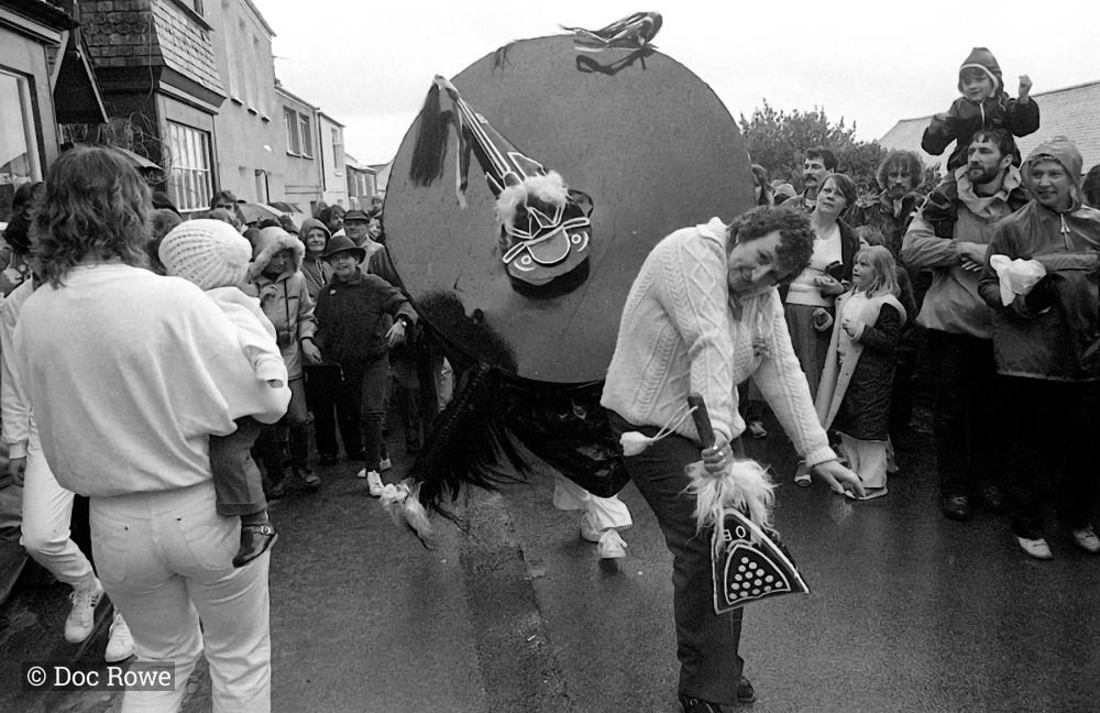 Old Oss and Teaser in the rain