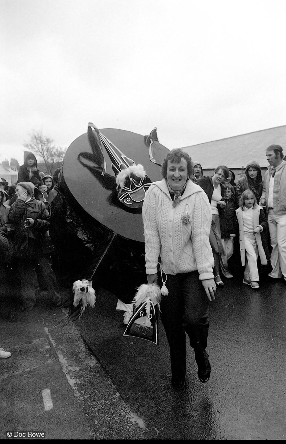 Old Oss and Teaser in the rain
