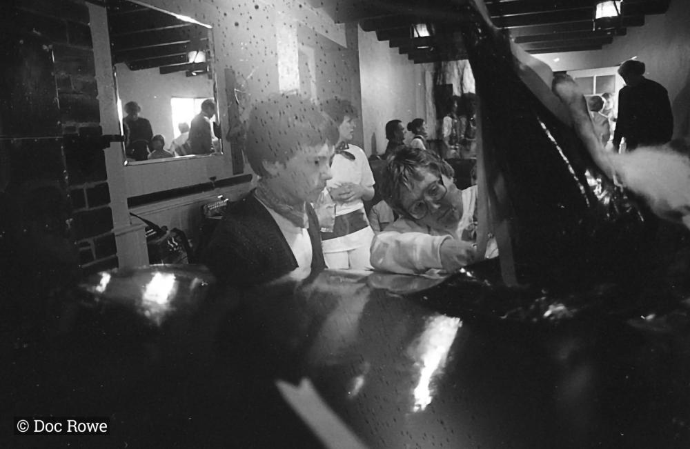 Old Oss hat being secured