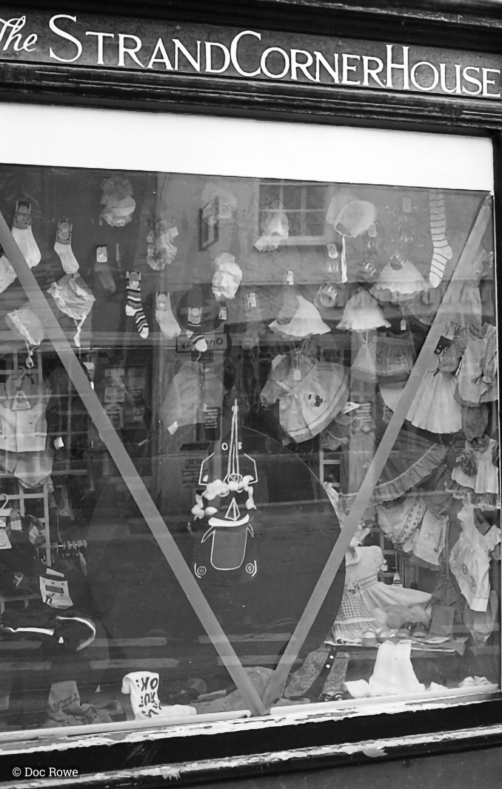 old oss in shop window