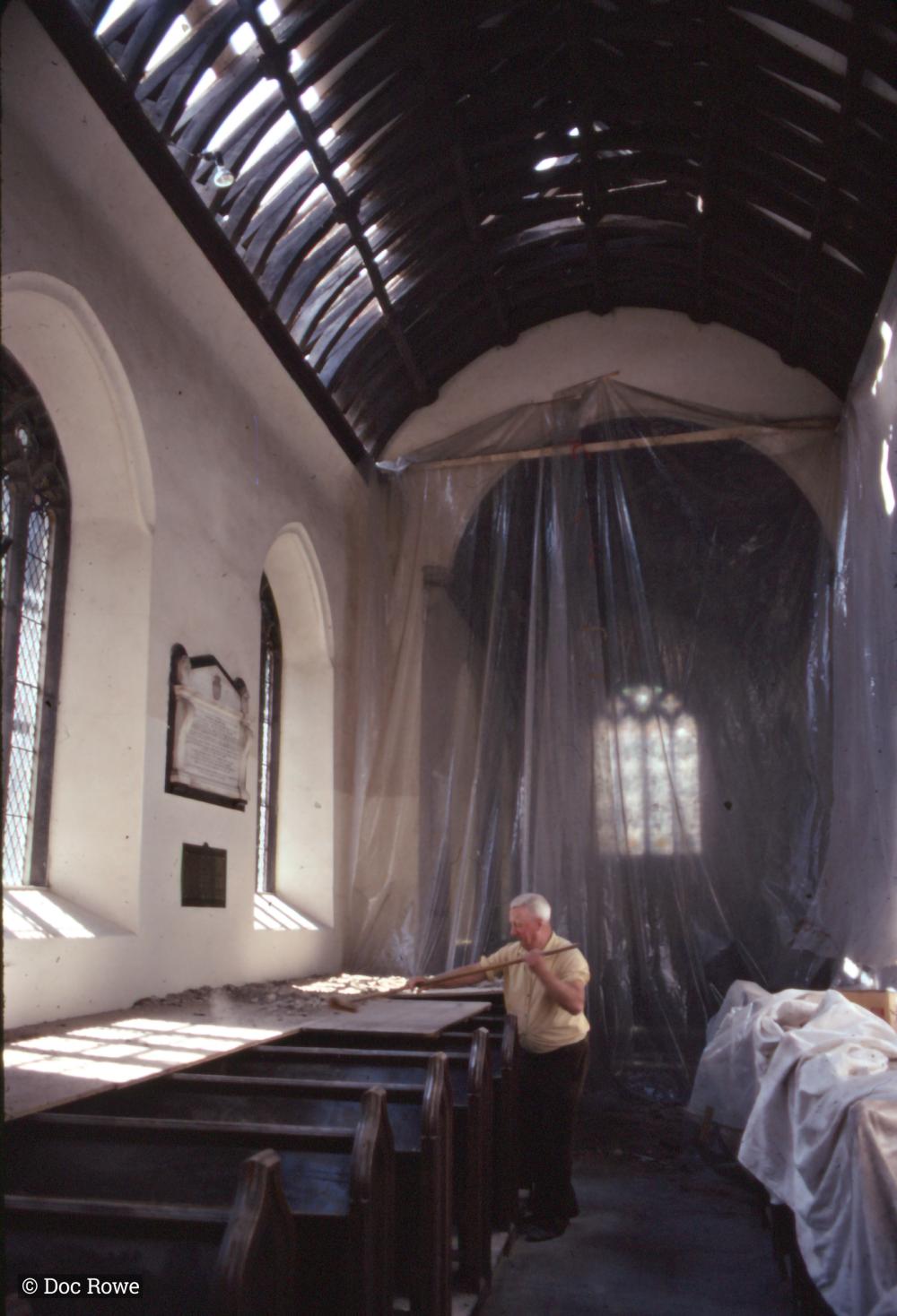 Construction on church