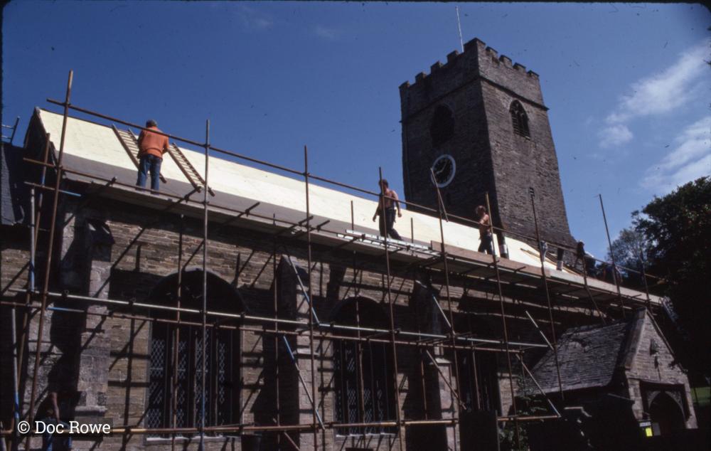 Construction on church