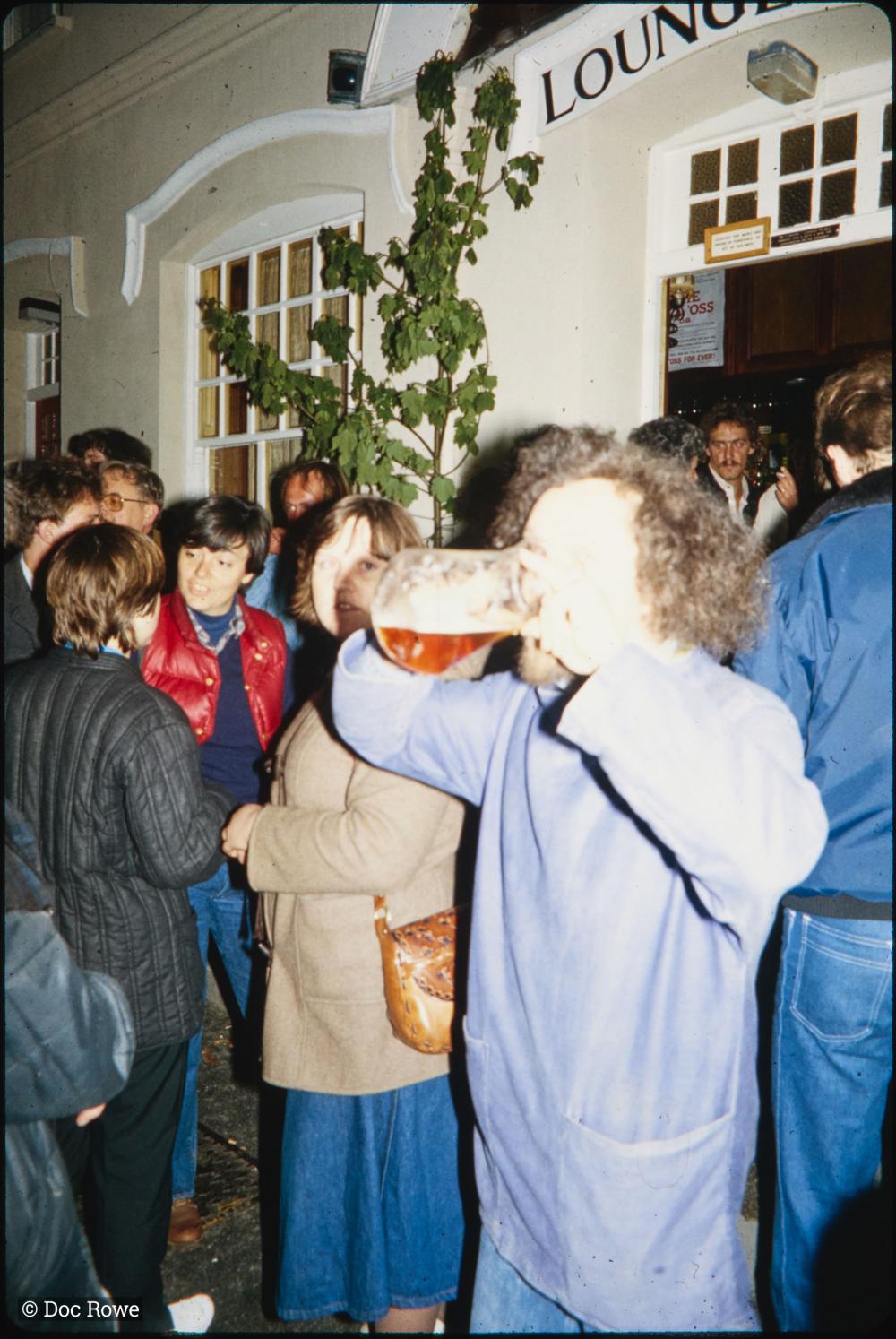 People at The Ship bar