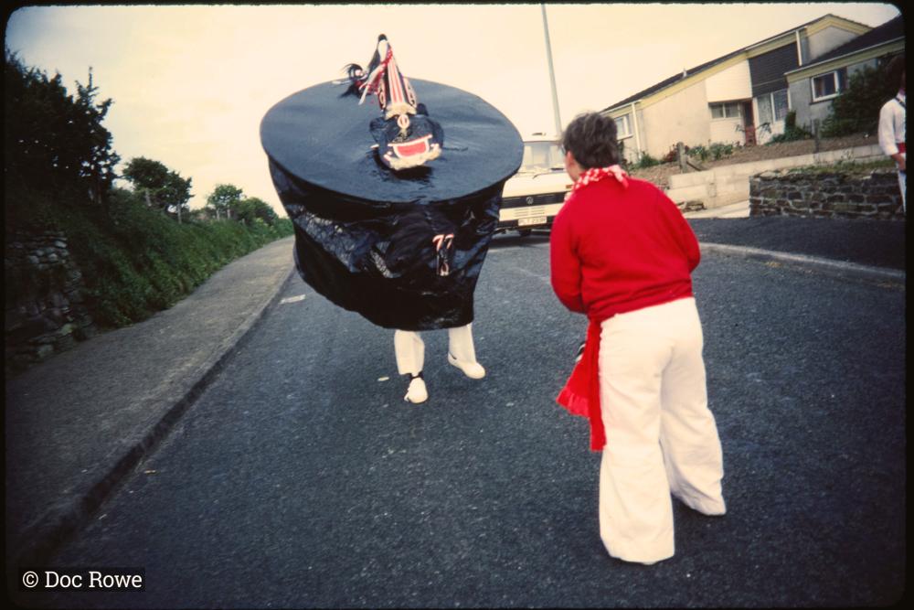 Children's Oss, boy teasing Blue Ribbon