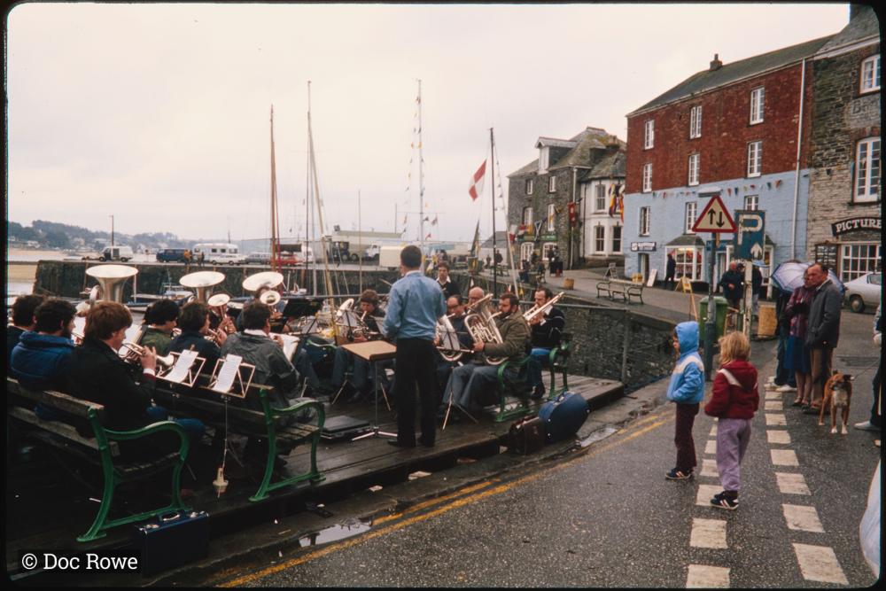 Brass band playing on South Quay