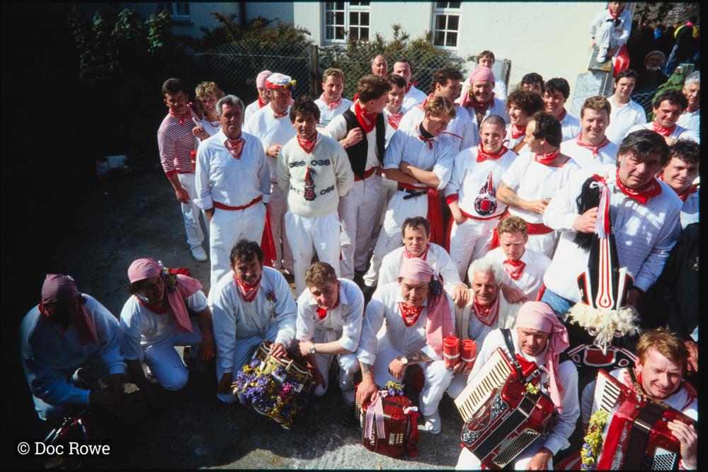 Men from Old Oss posing for group photo