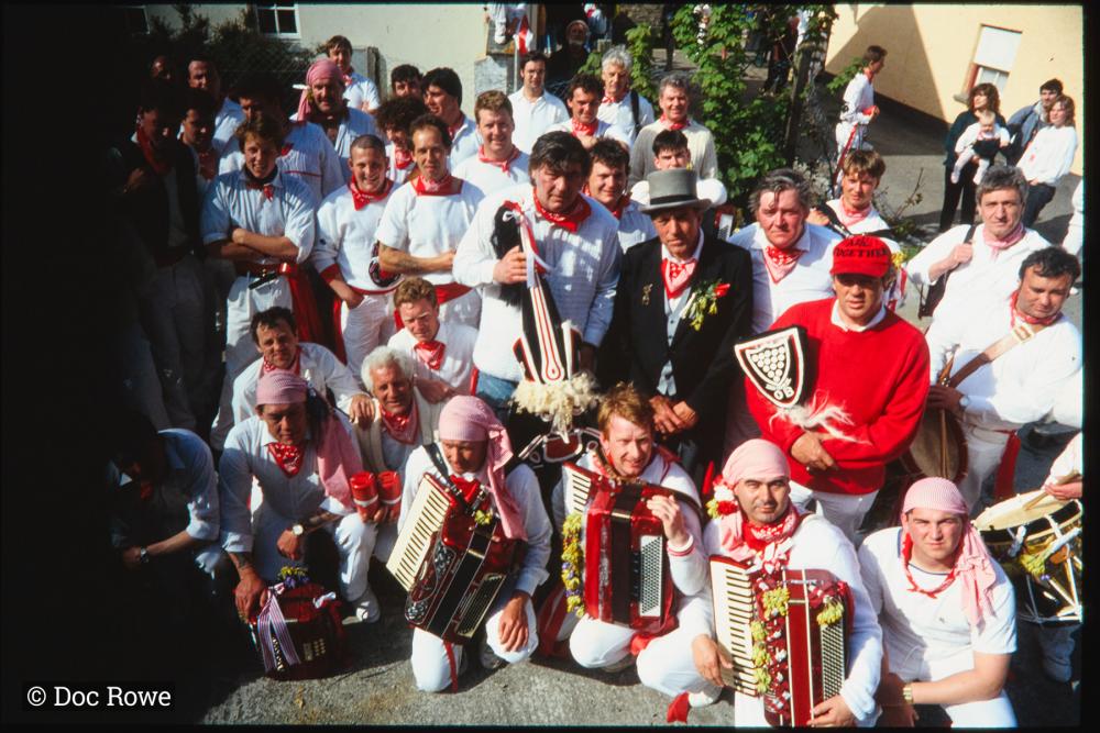 Men from Old Oss posing for group photo