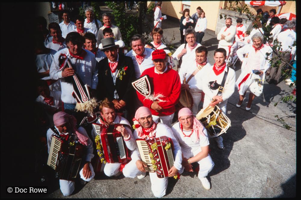 Men from Old Oss posing for group photo