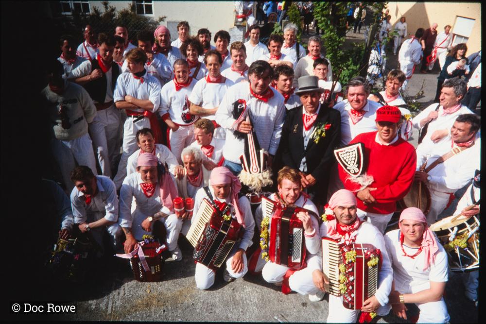 Men from Old Oss posing for group photo