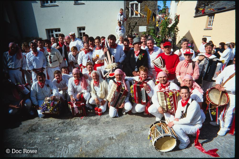 Men from Old Oss posing for group photo